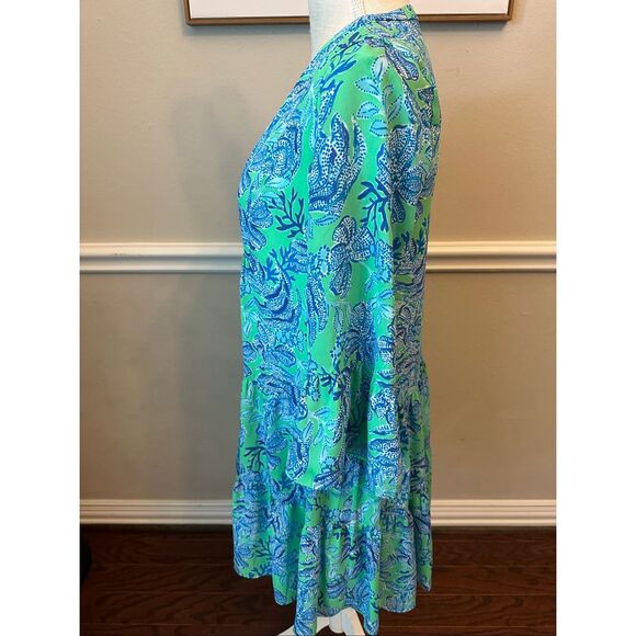Lilly Pulitzer Gabriel Tunic Dress -Cabana Green Keeping It Reel Size 0/XS - Picture 11 of 12
